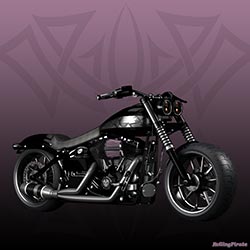 Marvel Black Panther Harley Custom Poster