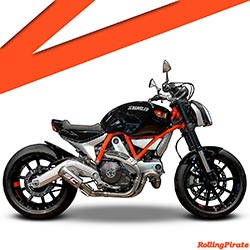 Ducati Scrambler Custom Motorcycle Poster