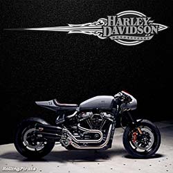BlackTrack FatBob Cafe Racer custom motorcycle