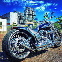Fat Chromed Harley Davidson Custom