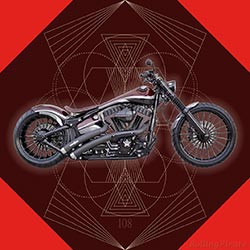 Custom Motorcycle Poster