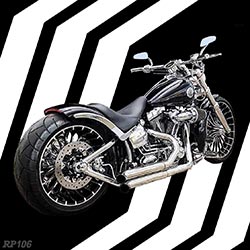 Custom Harley Davidson Motorcycle Poster For Sale