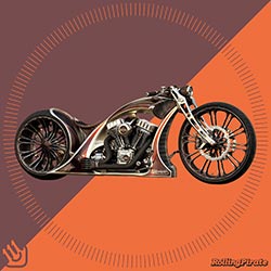 Custom Motorcycle Poster